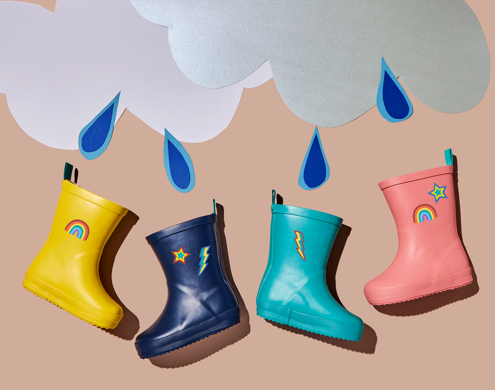 GIF Ten Little Rain Boots - Assorted Colors. Available at www.tenlittle.com
