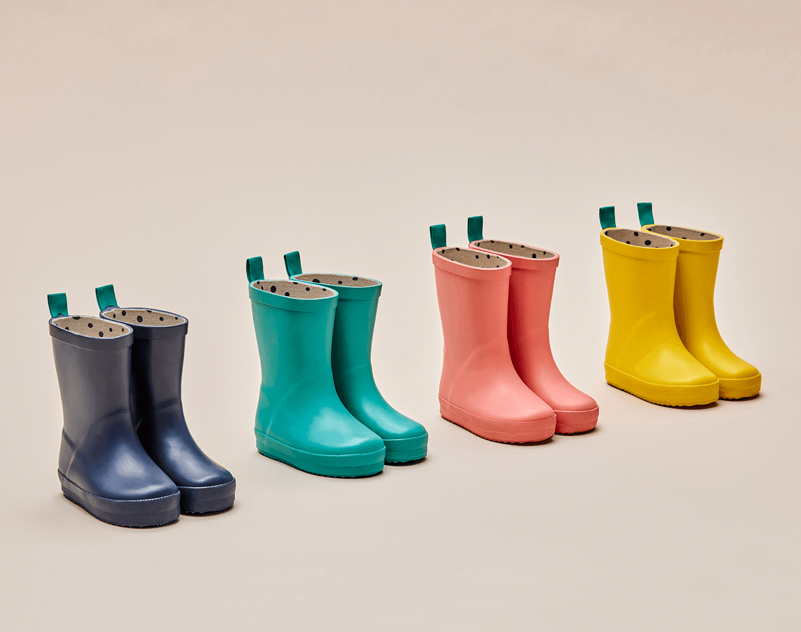 Front and side view of Ten Little Rain Boots - Assorted Colors. Available at www.tenlittle.com