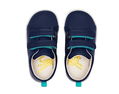 Top view of APMA and Peta-approved Ten Little Everyday Original - Navy Blue. Available at www.tenlittle.com