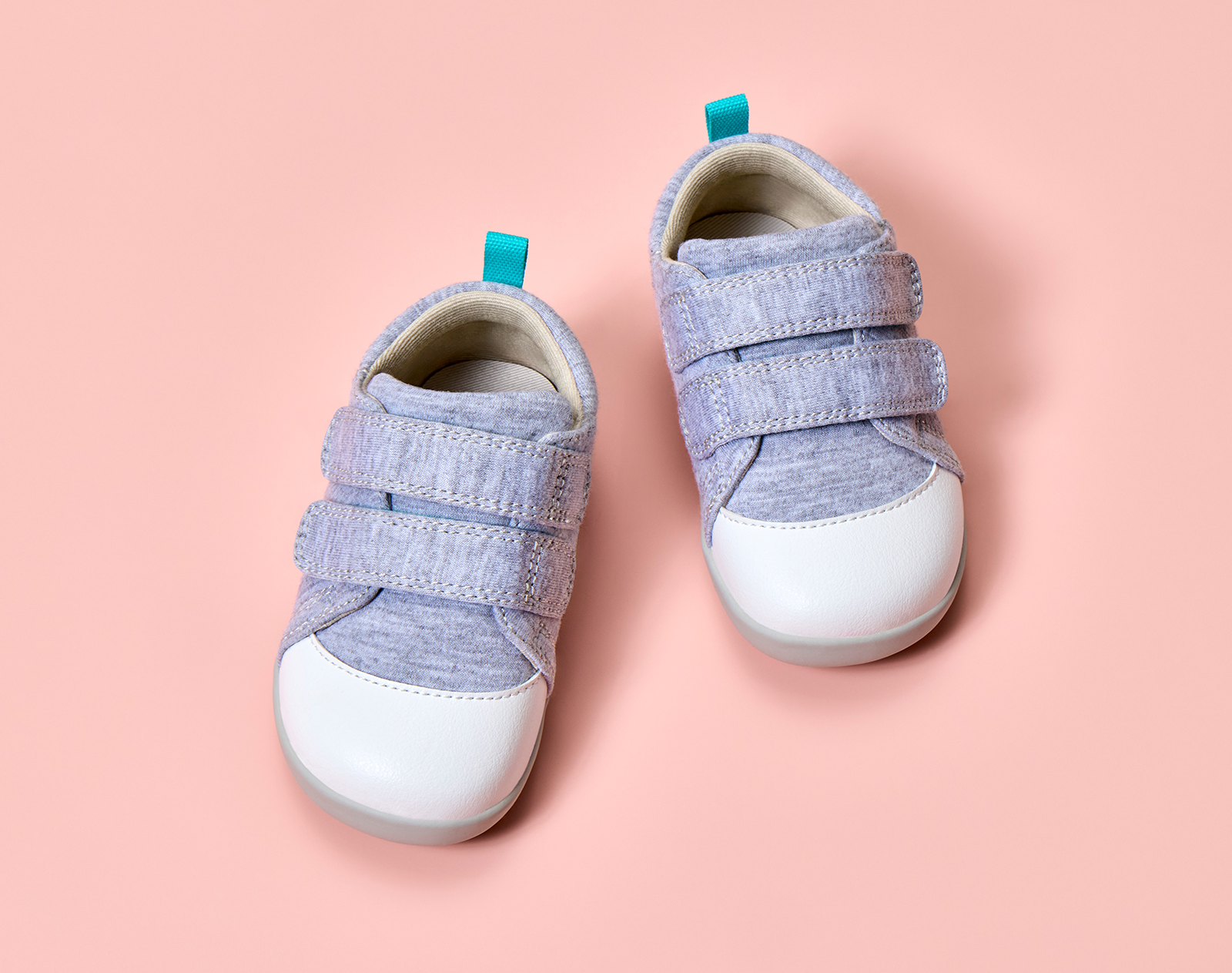 Top view of Ten Little First Walkers - Heather Gray. Available at www.tenlittle.com