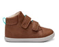 Side view of Ten Little Everyday High Tops - Mocha Brown. Available at www.tenlittle.com