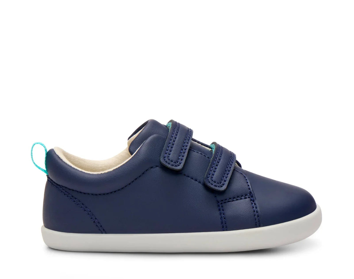 Side view of APMA and Peta-approved Ten Little Everyday Original - Navy Blue. Available at www.tenlittle.com