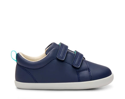 Side view of APMA and Peta-approved Ten Little Everyday Original - Navy Blue. Available at www.tenlittle.com