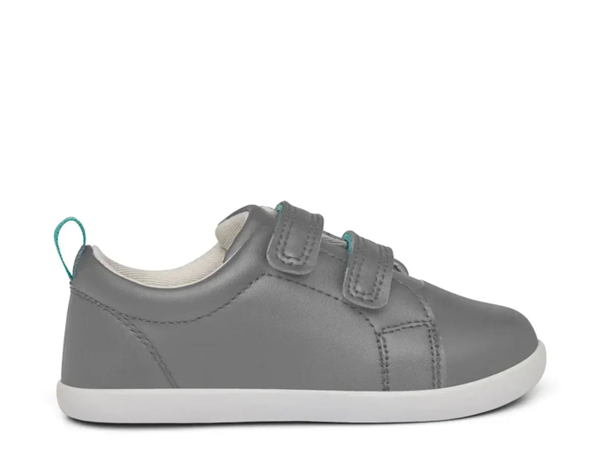 Side view of APMA and Peta-approved Ten Little Everyday Original - Steel Gray. Available at www.tenlittle.com