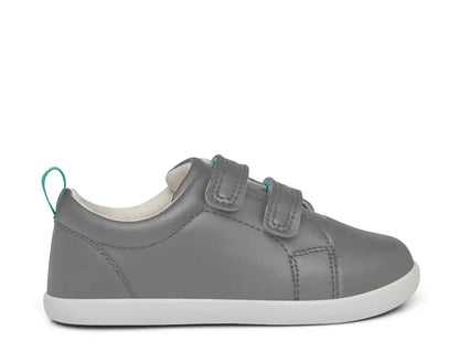 Side view of APMA and Peta-approved Ten Little Everyday Original - Steel Gray. Available at www.tenlittle.com