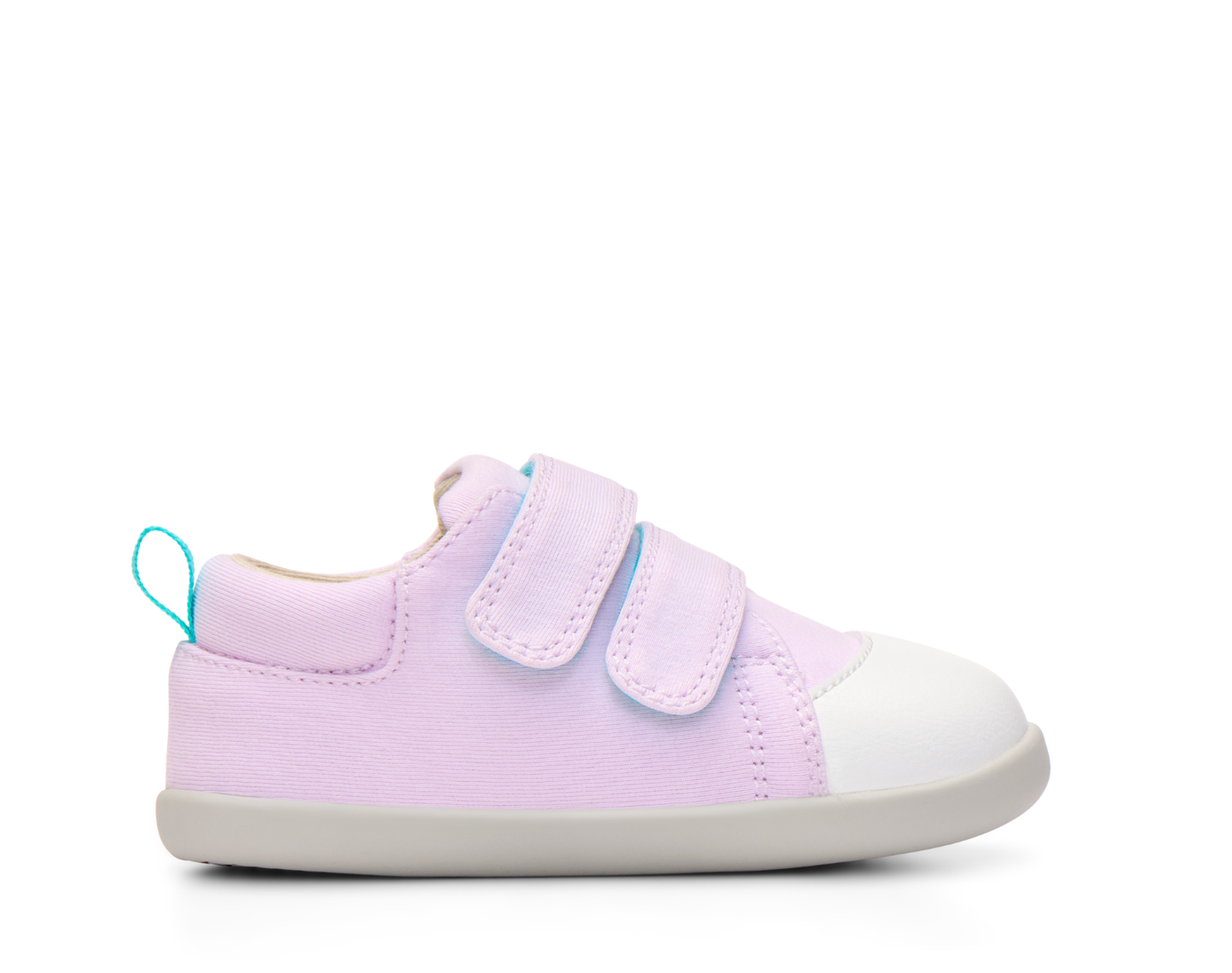 Side view of Ten Little First Walkers - Lavender Purple. Available at www.tenlittle.com