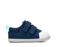 Side view of Ten Little First Walkers - Navy Blue. Available at www.tenlittle.com