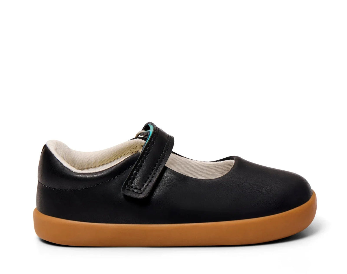 Side view of Ten Little Mary Janes - Classic Black. Available at www.tenlittle.com