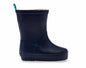Side view of Ten Little Rain Boots - Navy. Available at www.tenlittle.com