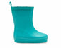 Side view of Ten Little Rain Boots - Teal. Available at www.tenlittle.com