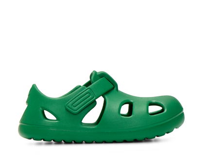 Side view of Ten Little Splash Sandals - Dino Green. Available at www.tenlittle.com