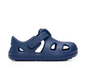 Side view of Ten Little Splash Sandals - Nautical Navy. Available at www.tenlittle.com