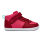 Side view of Ten Little Varsity Mid Tops - All Star Pink. Available at www.tenlittle.com